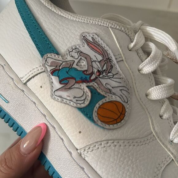 Nike Air Force 1 Space Jam Grade School EUC - Picture 4 of 8